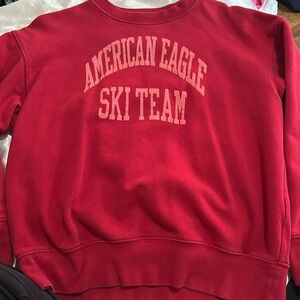 Red American Eagle crewneck never worn